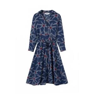 NEW COMPANIA FANTASTICA women's starship print midi dress in starship print